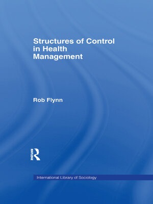 cover image of Structures of Control in Health Management